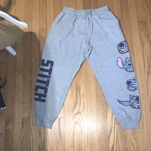 Disney stitch grey sweatpants